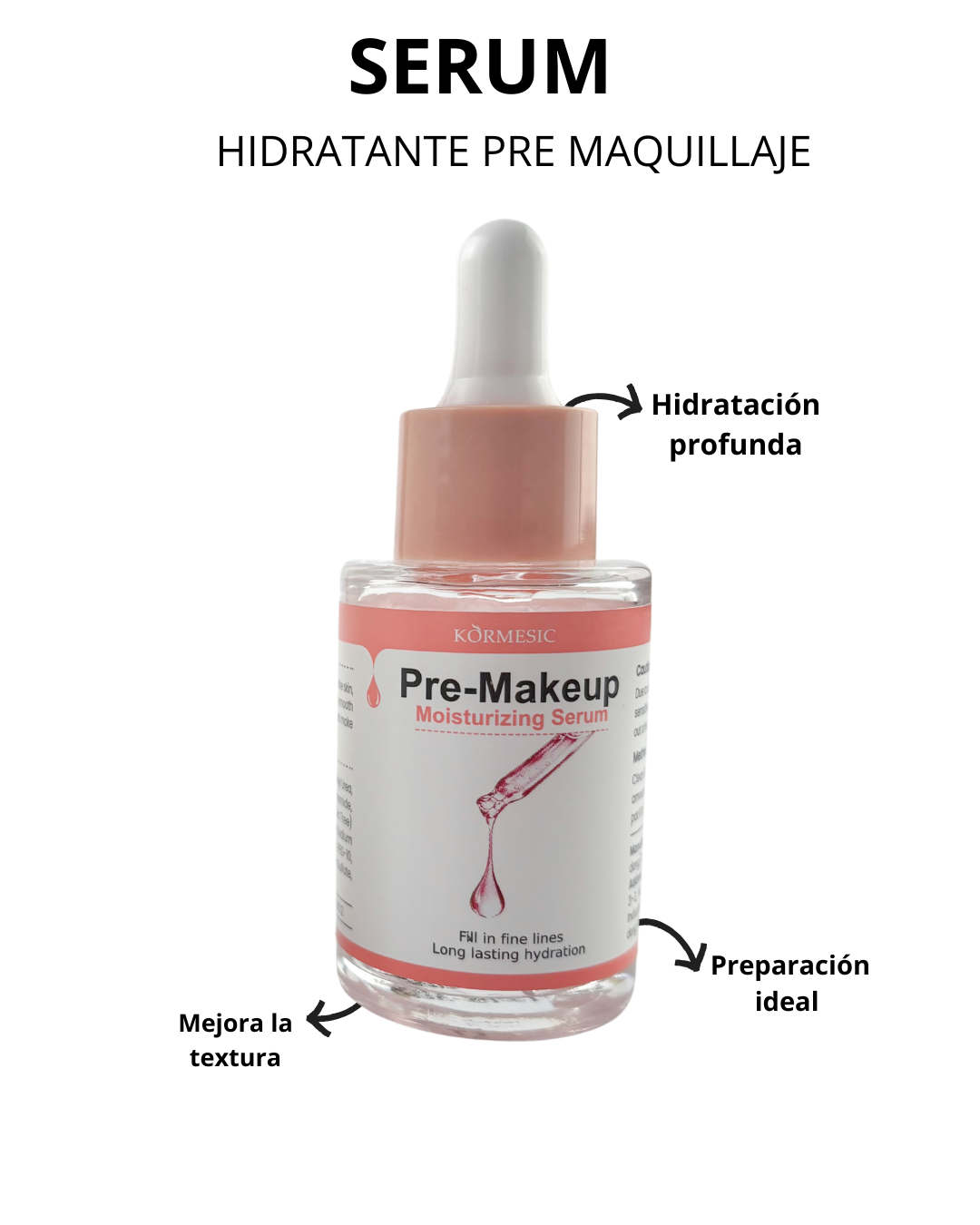 Miniatura 3 de SERUM HIDRATANTE PRE MAQUILLAJE KORMESIC